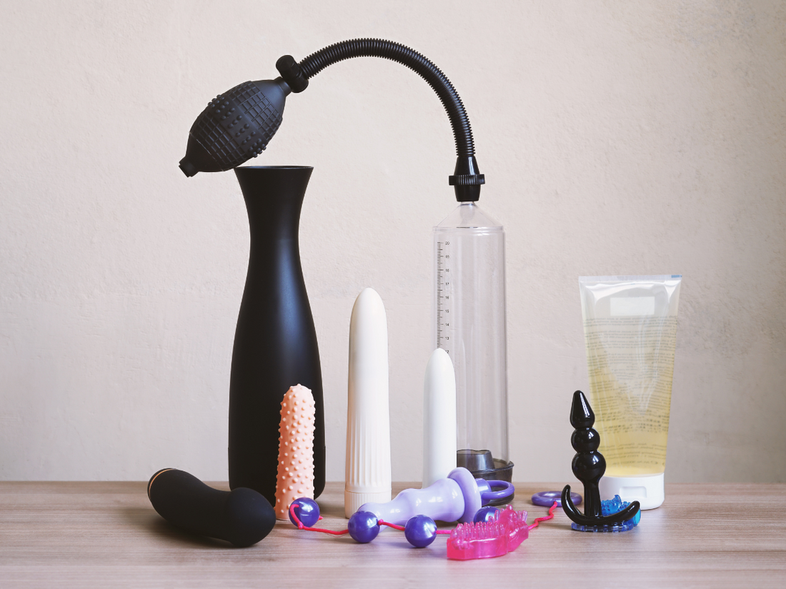 An image of various Sex Toys for a blog about questions about sex toys