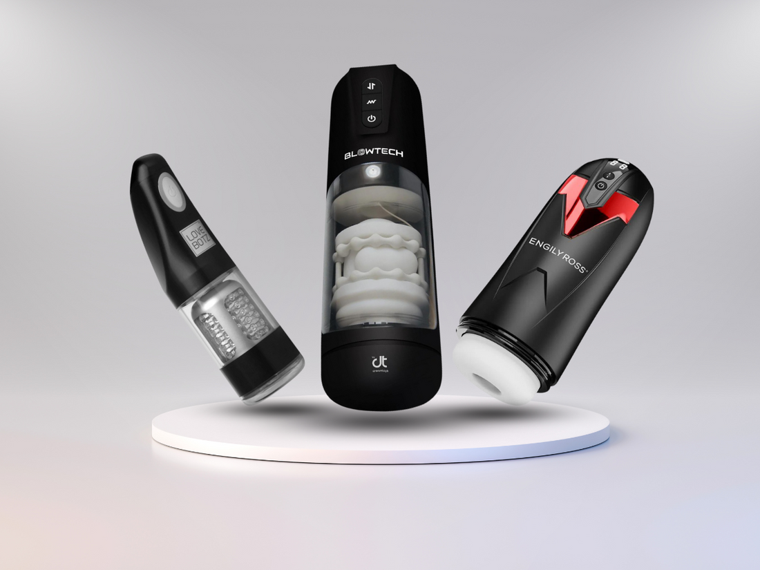 An image with 3 male sex toys