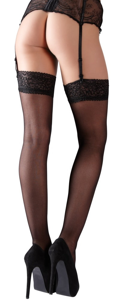 Cottelli Lace Top Suspender Stockings