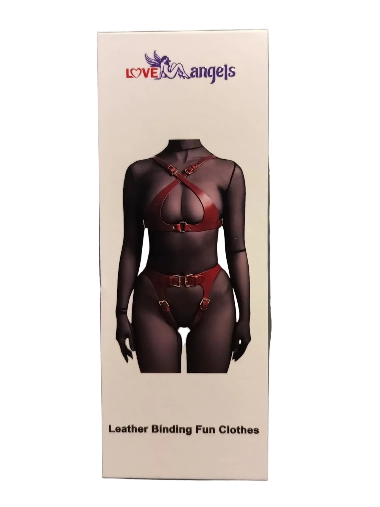 Loveangels PU Leather Adjustable Binding Harness Set