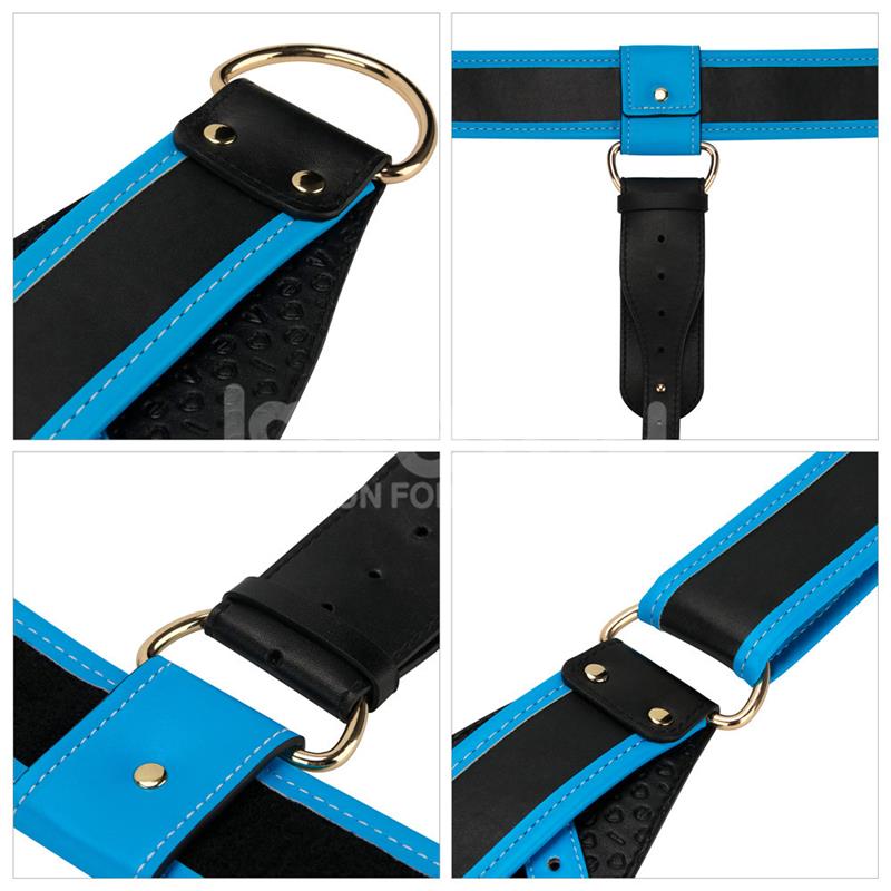 Lovetoy Harness With 8 Inch Vibrating Solid Dildo L/2XL