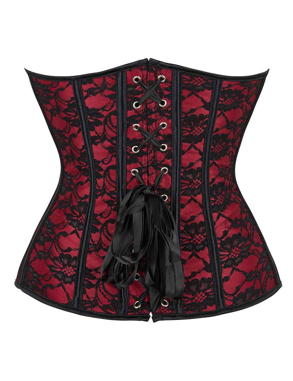 Loveangels Red And Black Boned Corset