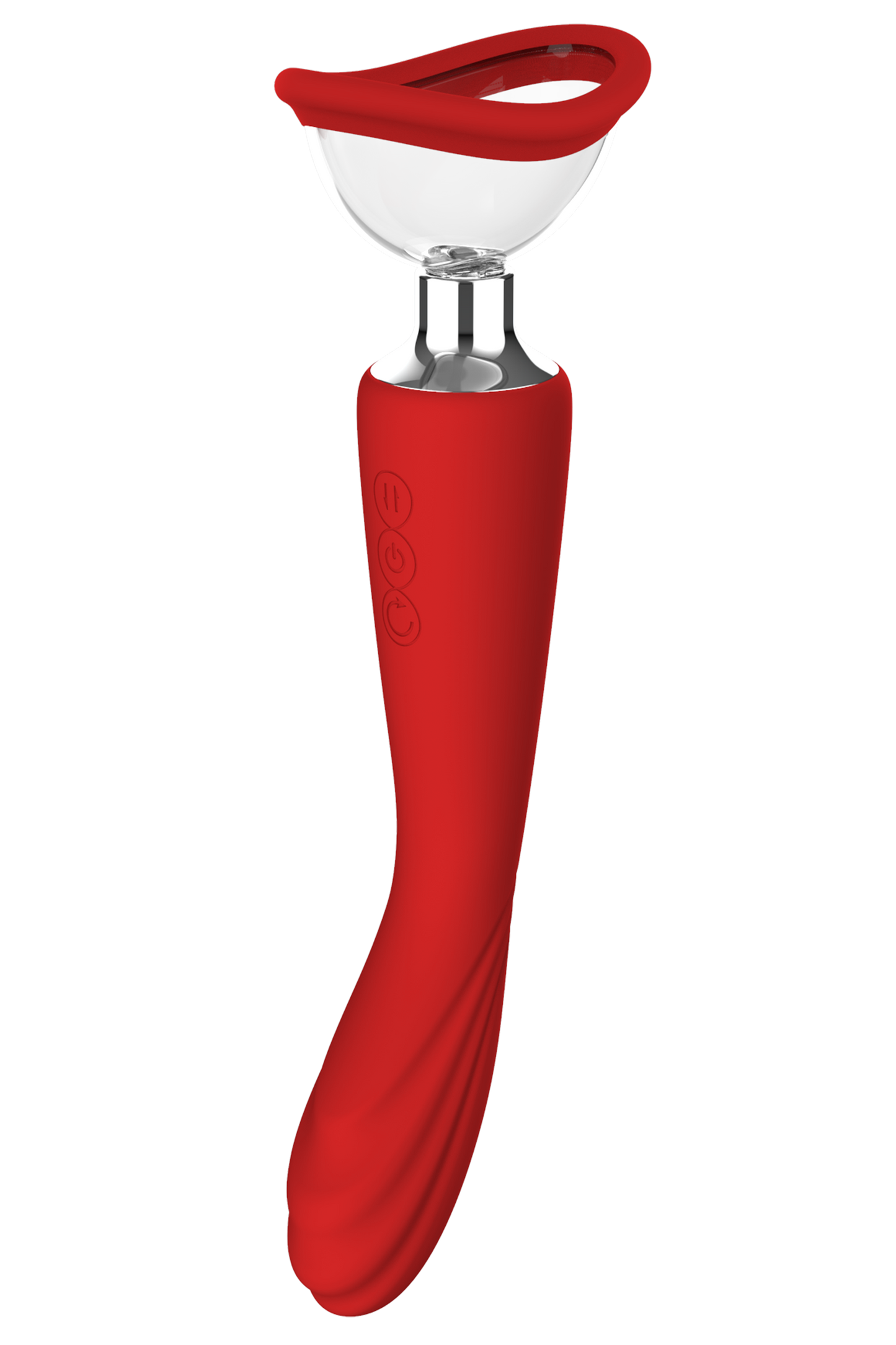 Dreamtoys Red Revolution Georgia G-Spot Vibrator And Suction Pump