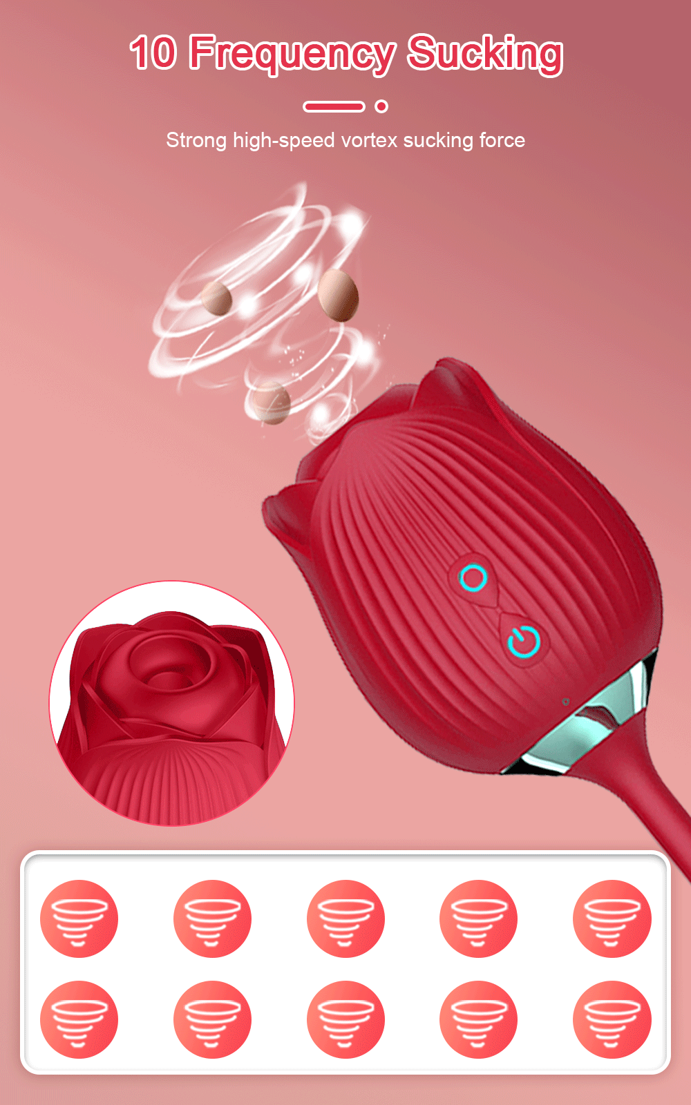 Loveangels Fingering and Vibrating Rose