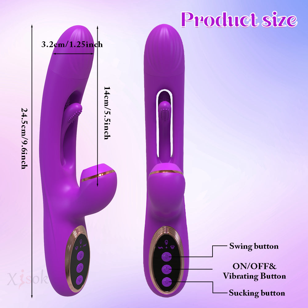 Loveangels Pendulum Rabbit With Air Pulse