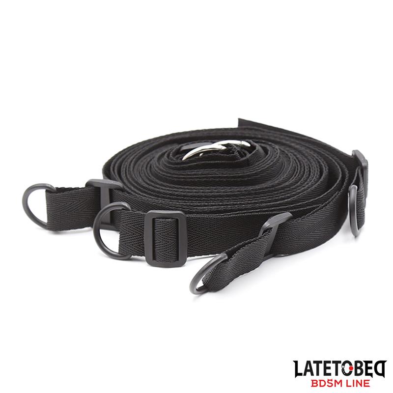 Late To Bed Bed Bondage Kit With Blindfold