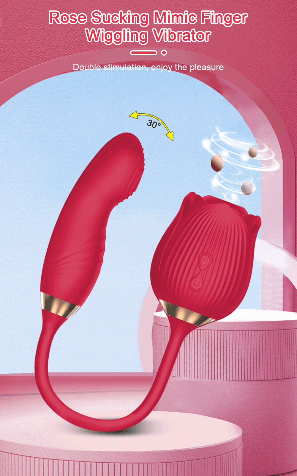 Loveangels Fingering and Vibrating Rose