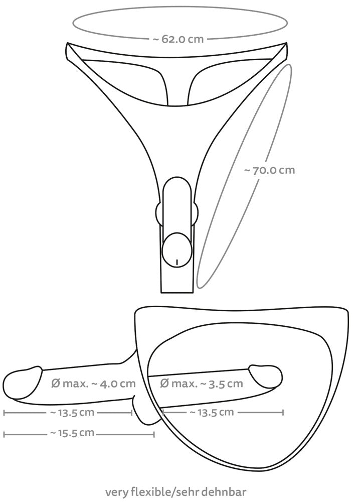 You2Toys Double Realistic Penis Thong Strap-On