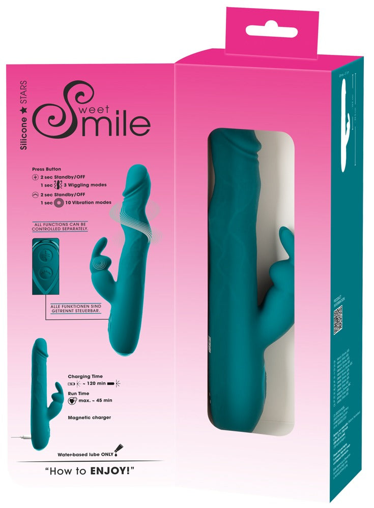 Sweet Smile Rabbit Vibrator With Wiggling Function
