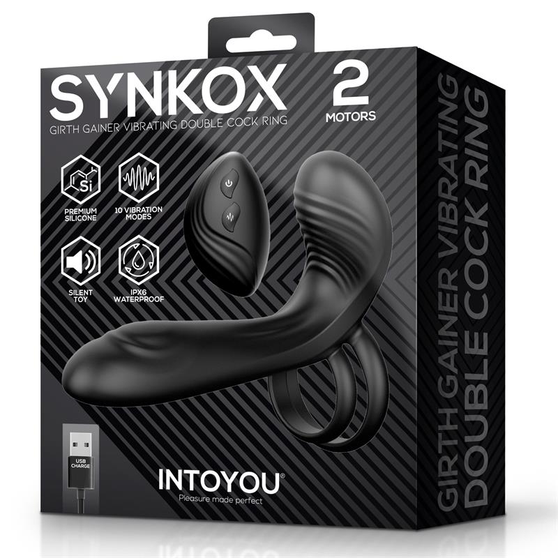 IntoYou Syknox Girth Gainer Vibrating Double Cockring With Remote