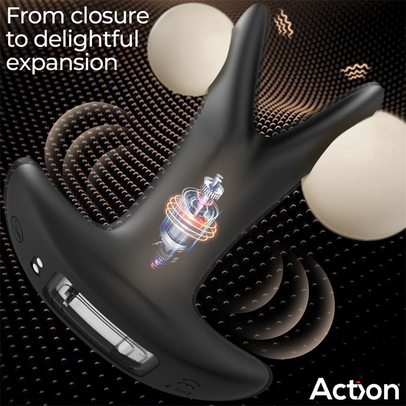 Action Pinsy Expandable Butt Plug With Remote Control motor
