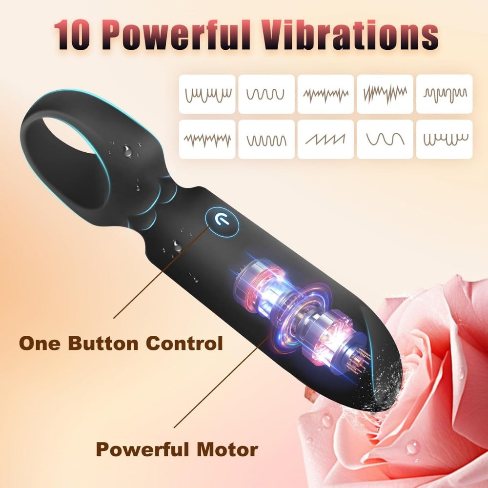 Loveangels Rechargeable Bullet Vibrator With Finger Loop