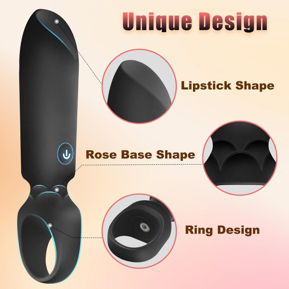Loveangels Rechargeable Bullet Vibrator With Finger Loop