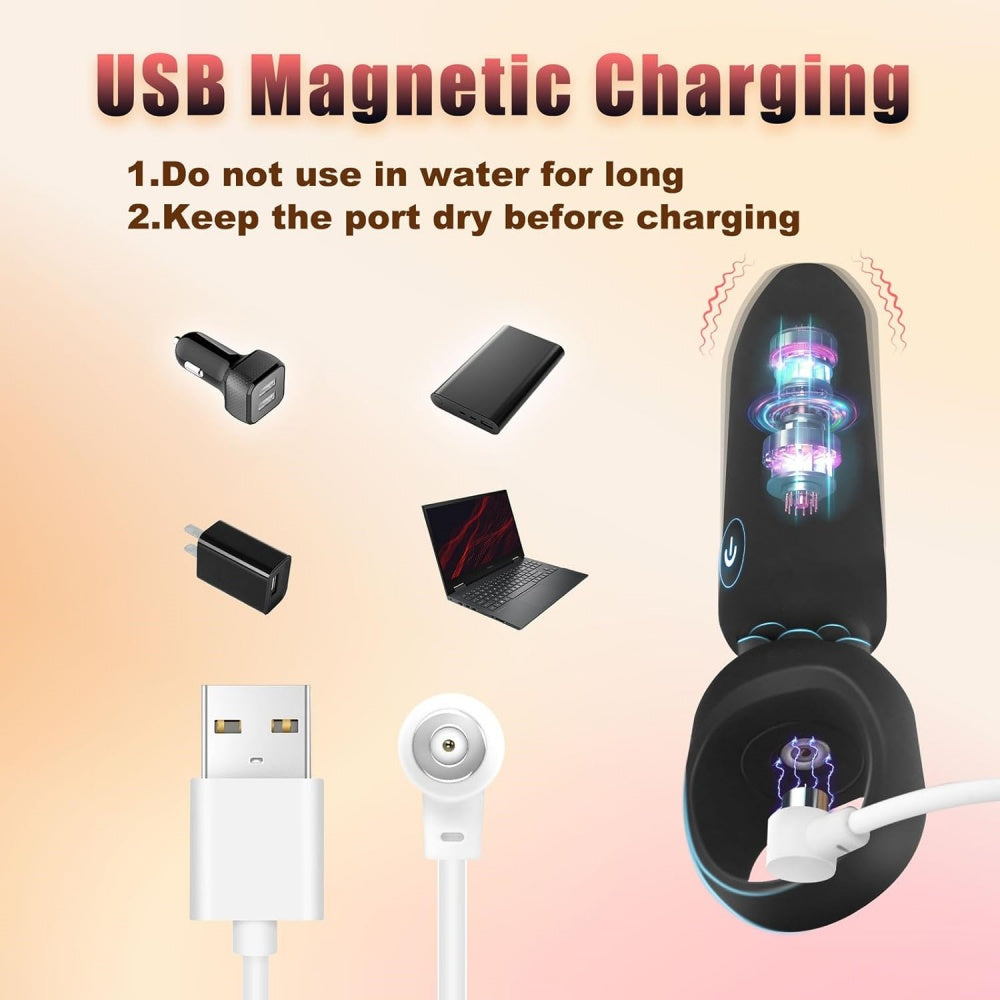 Loveangels Rechargeable Bullet Vibrator With Finger Loop