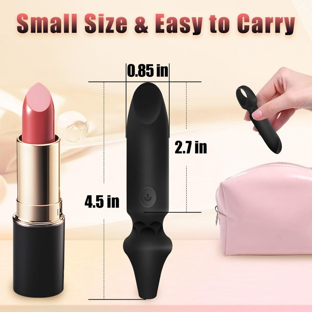Loveangels Rechargeable Bullet Vibrator With Finger Loop