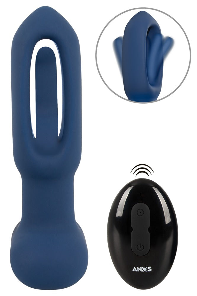 Anos Remote Control Flickering Tongue Butt Plug with remote
