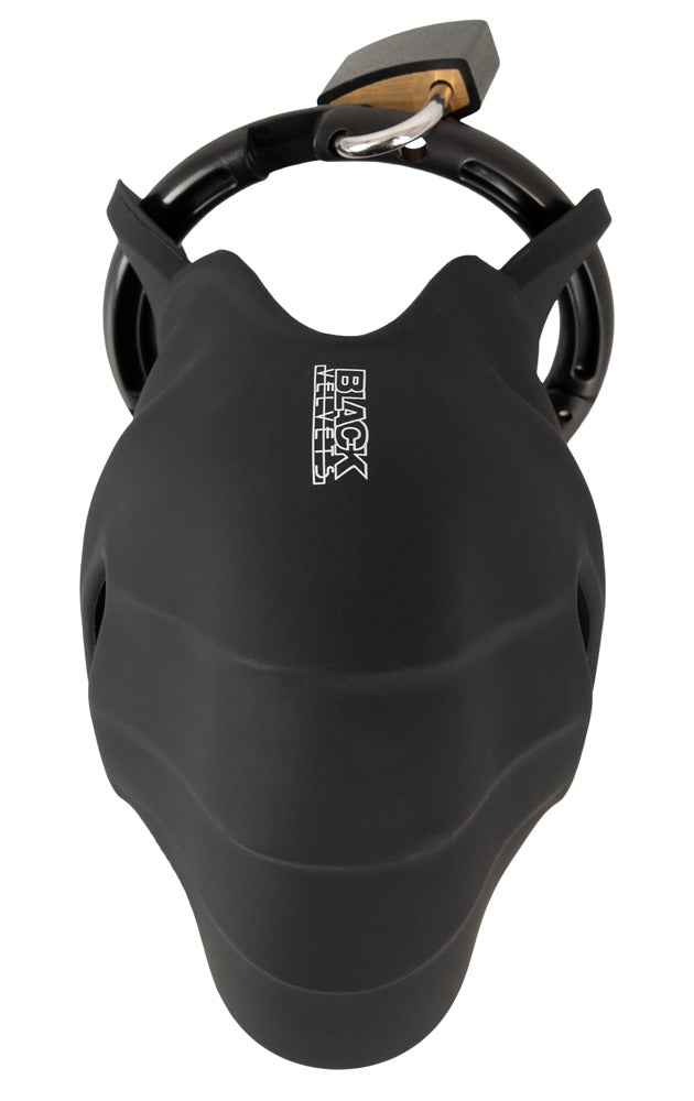 Black Velvets Silicone Cock And Ball Cage