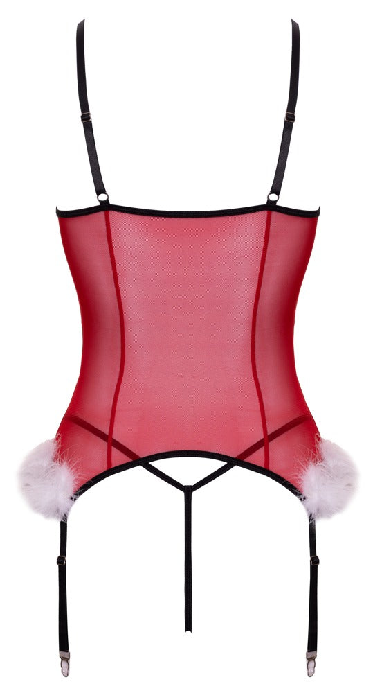 Cottelli Christmas Basque Set back