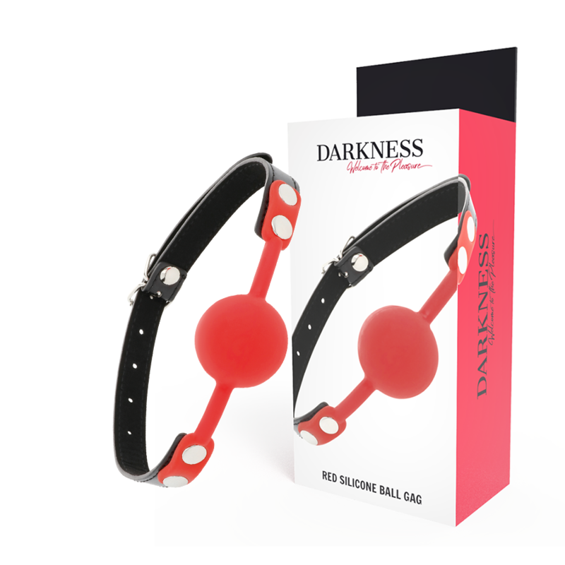Darkness Red Silicone Ball Gag with box