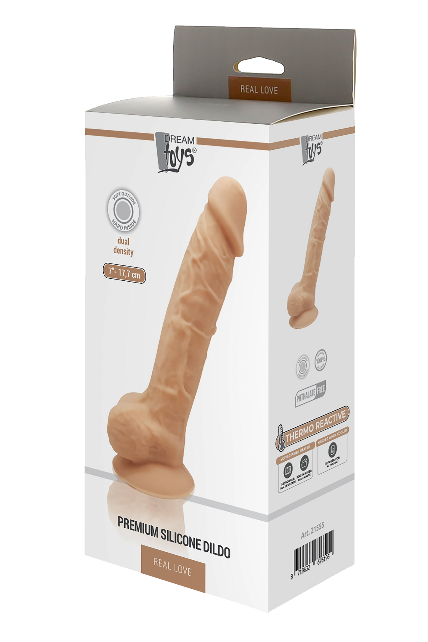 Dream Toys Real Love Thermo Reactive 7" flesh box