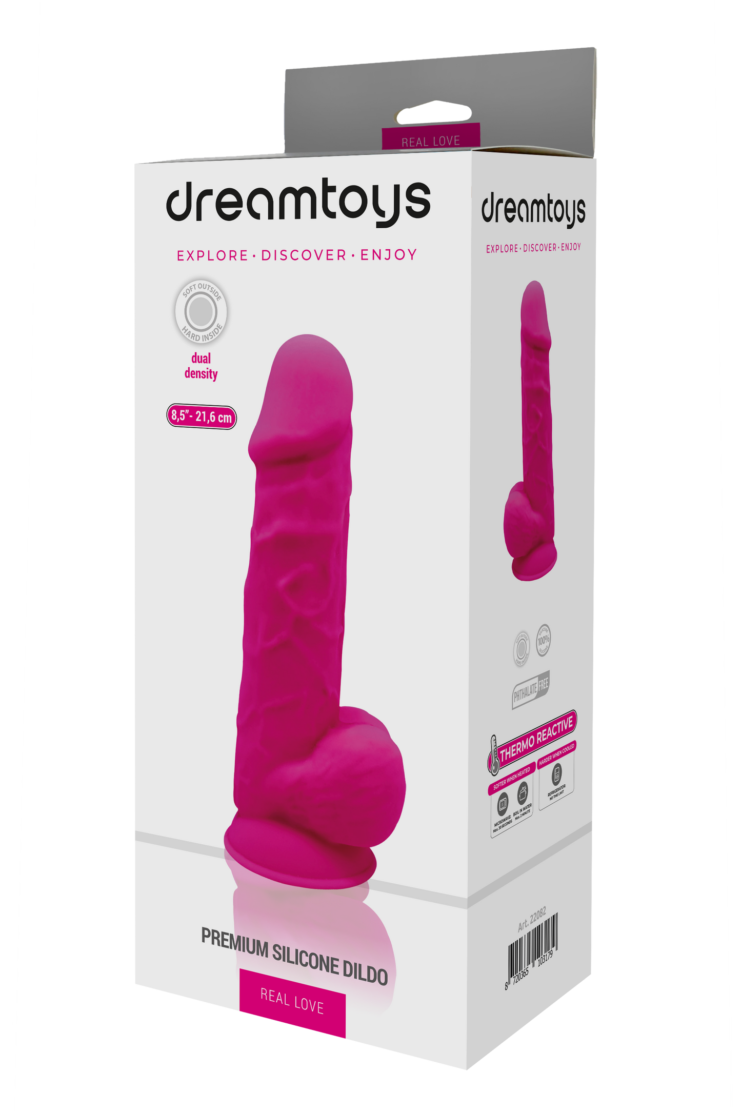 Dream Toys Real Love Thermo Reactive 8.5 pink box