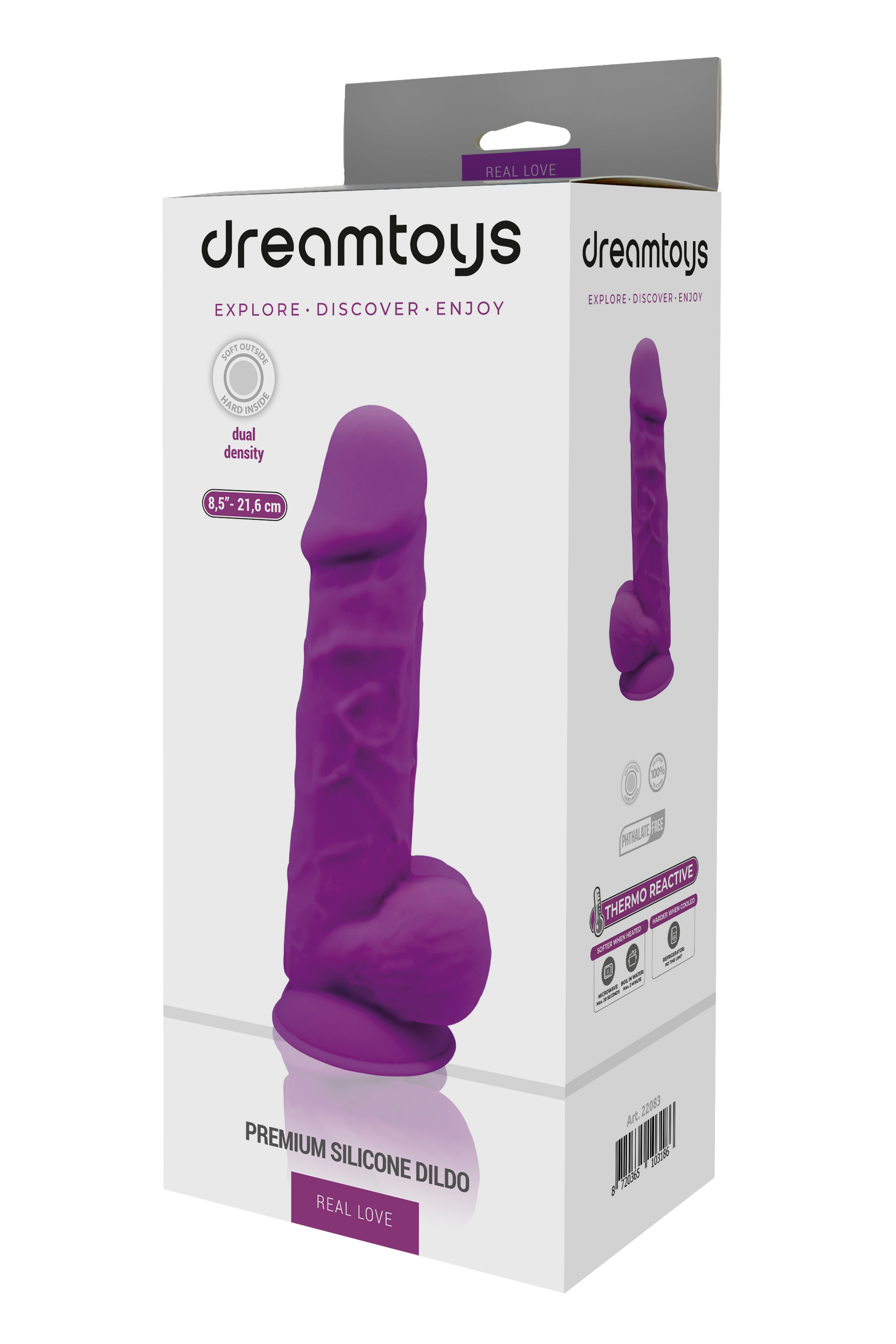 Dream Toys Real Love Thermo Reactive 8.5 purple box