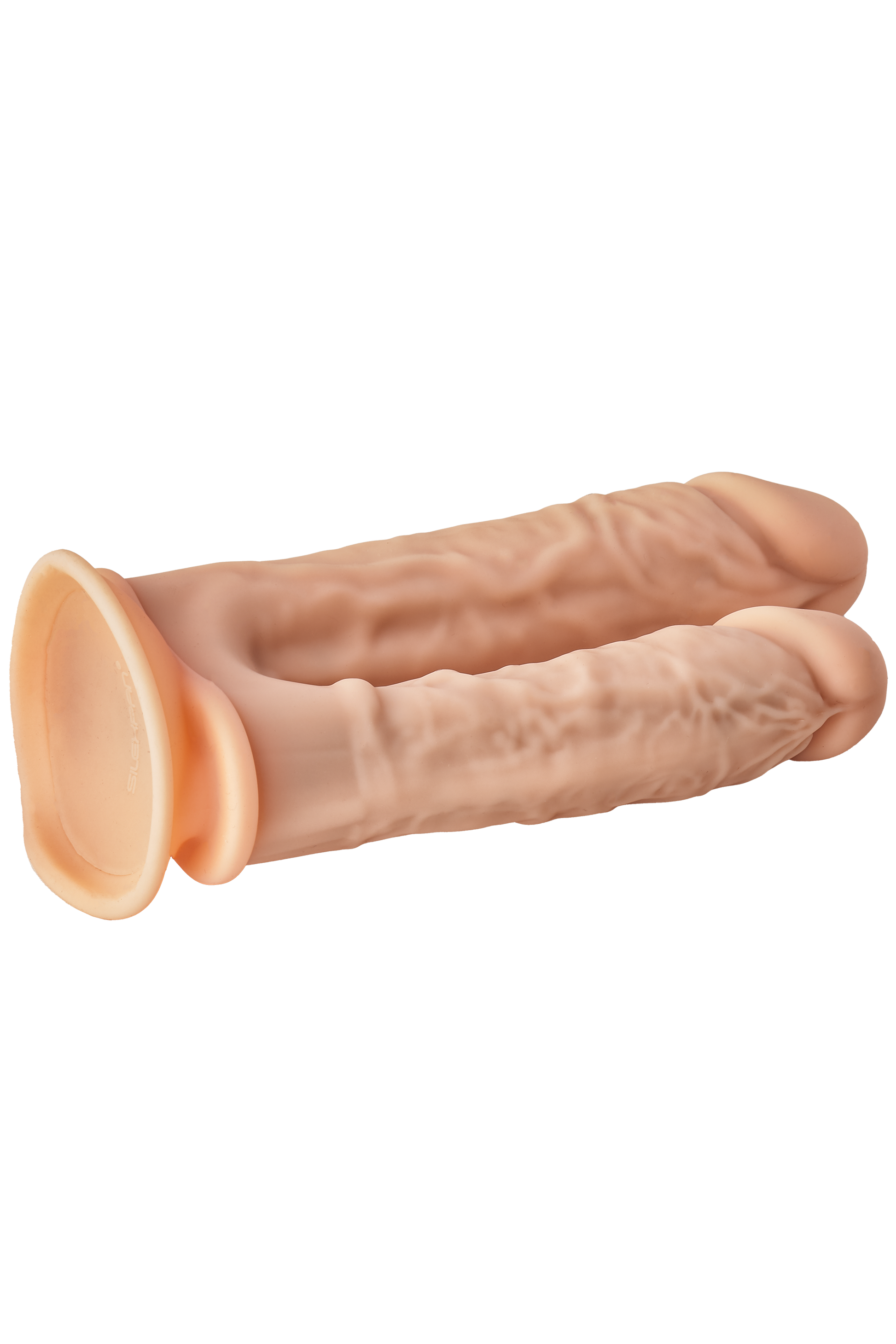 Dream Toys Real Love Thermo Reactive Double Penetrator suction cup