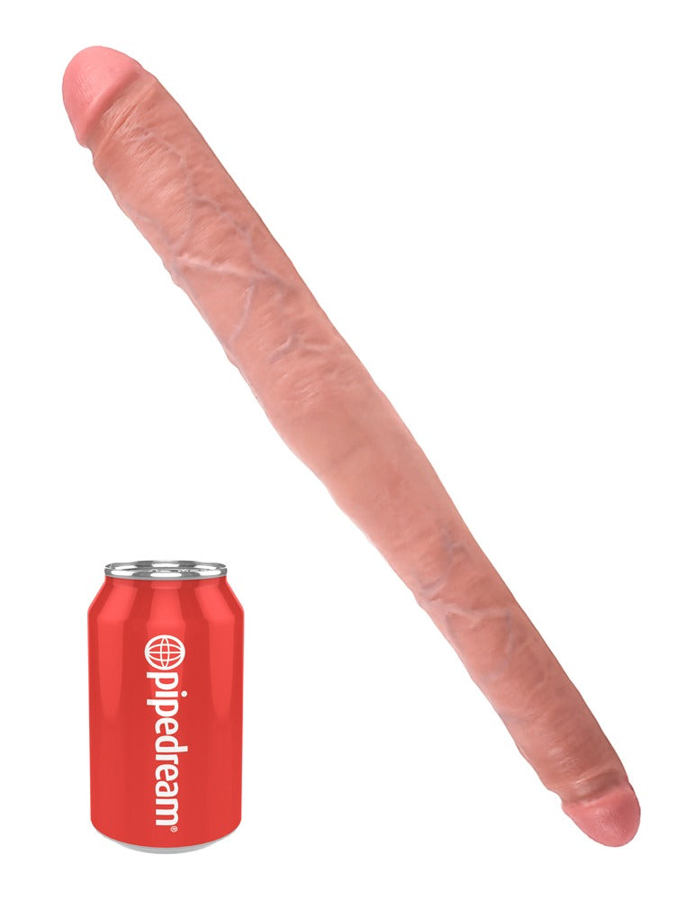 King Cock 16" Tapered Double Dildo Size