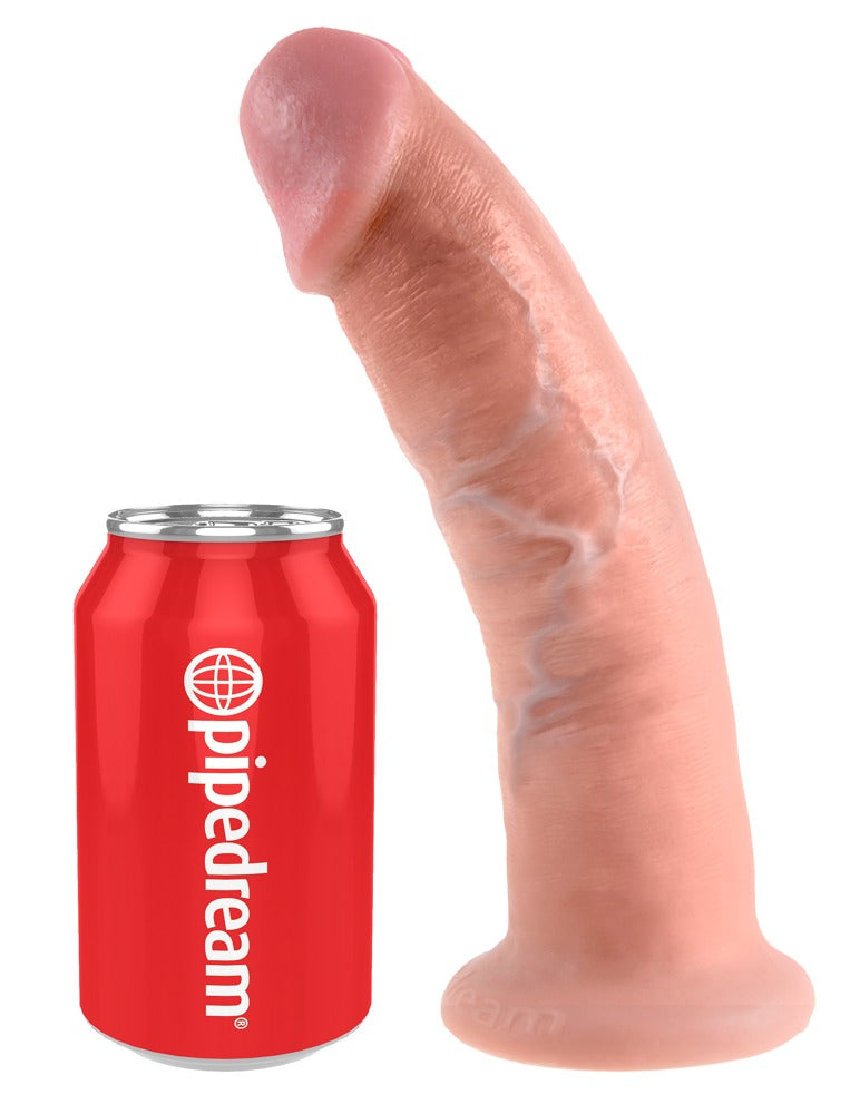 King Cock 9 Inch Cock with can for size