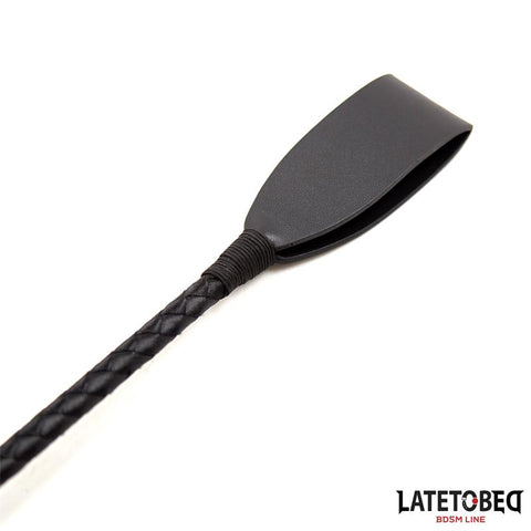 LATETOBED BDSM LINE Classic Whip Silver Details closeup