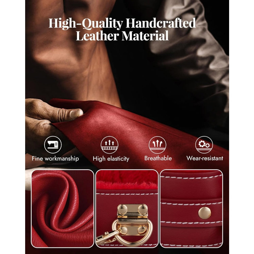 Loveangels 11pc Red BDSM Bondage Set