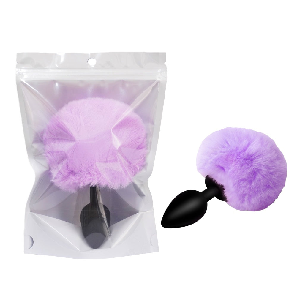 Loveangels Silicone Anal Plug With Purple Bunny Tail