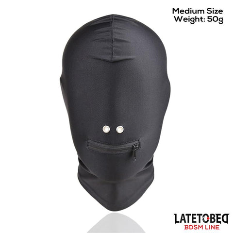 Late To Bed Full Cover Hood With Mouth Zip front