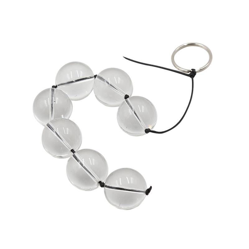 Late To Bed Glass Anal Beads