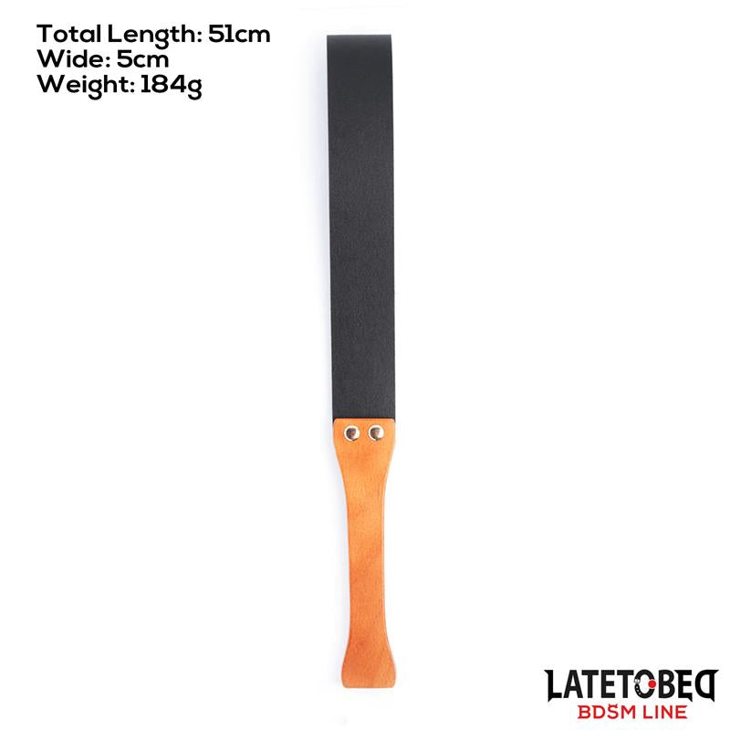Late To Bed PU Paddle With Wooden Handle details