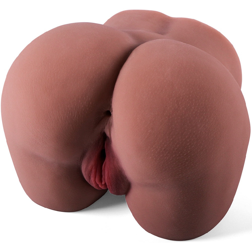 Loveangels 2.5kg Brown TPE Realistic Booty Masturbator Behind View