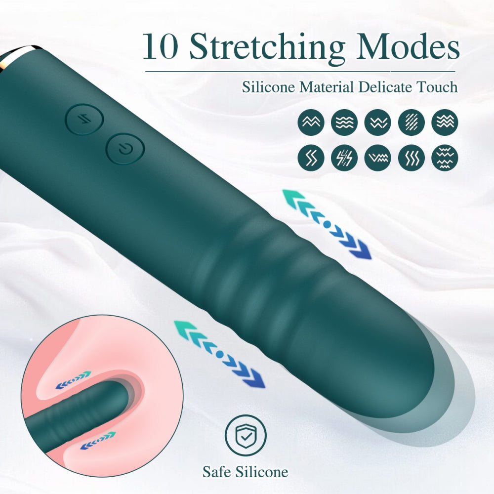 Loveangels 3 in 1 Double Sided Wand With Vibration, Suction And Thrusting Modes