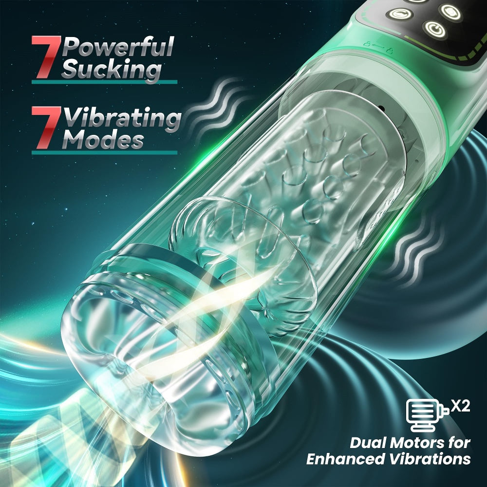 Loveangels 5 Function Masturbator With Vibration, Thrusting, Rotating, Sucking And Tongue Modes