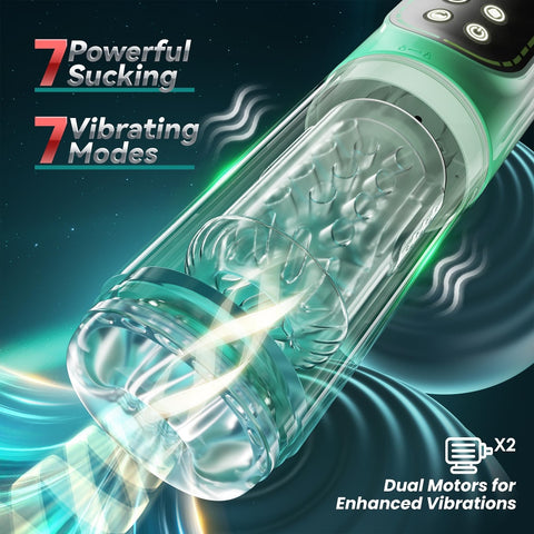 Loveangels 5 Function Masturbator With Vibration, Thrusting, Rotating, Sucking And Tongue Modes