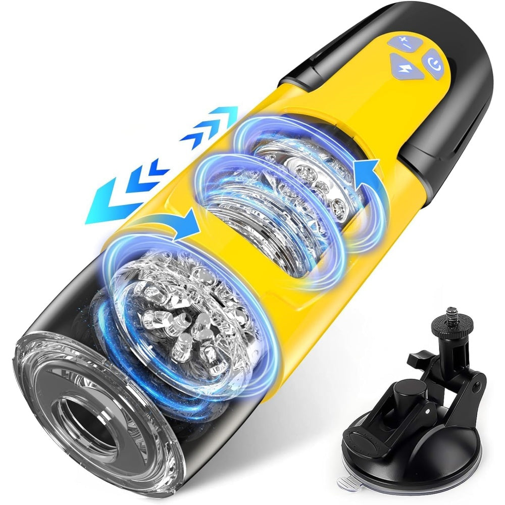 Loveangels App Controlled Thrusting And Rotating Masturbator With Stand