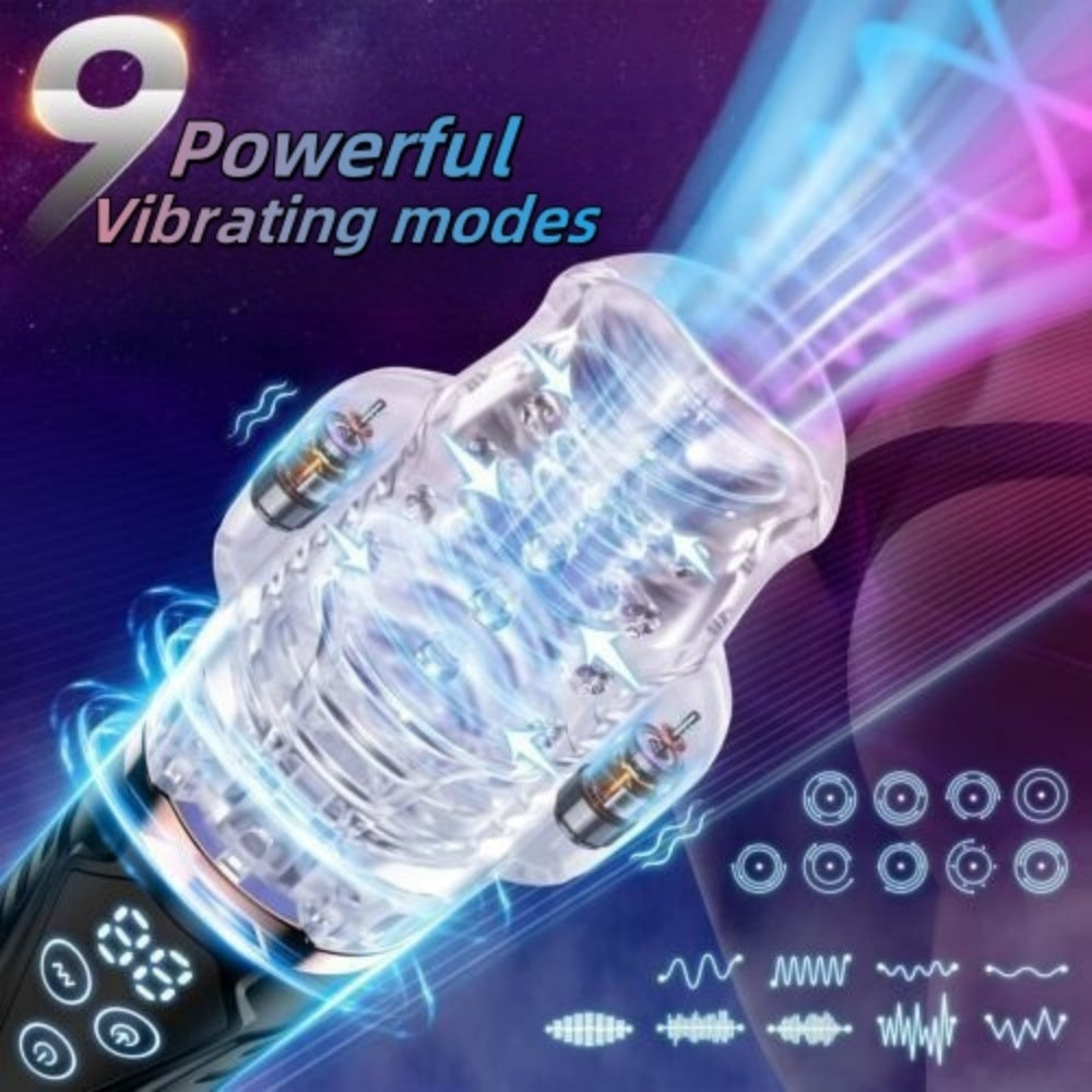 Loveangels Automatic Sucking And Vibrating Masturbator Vibration Modes