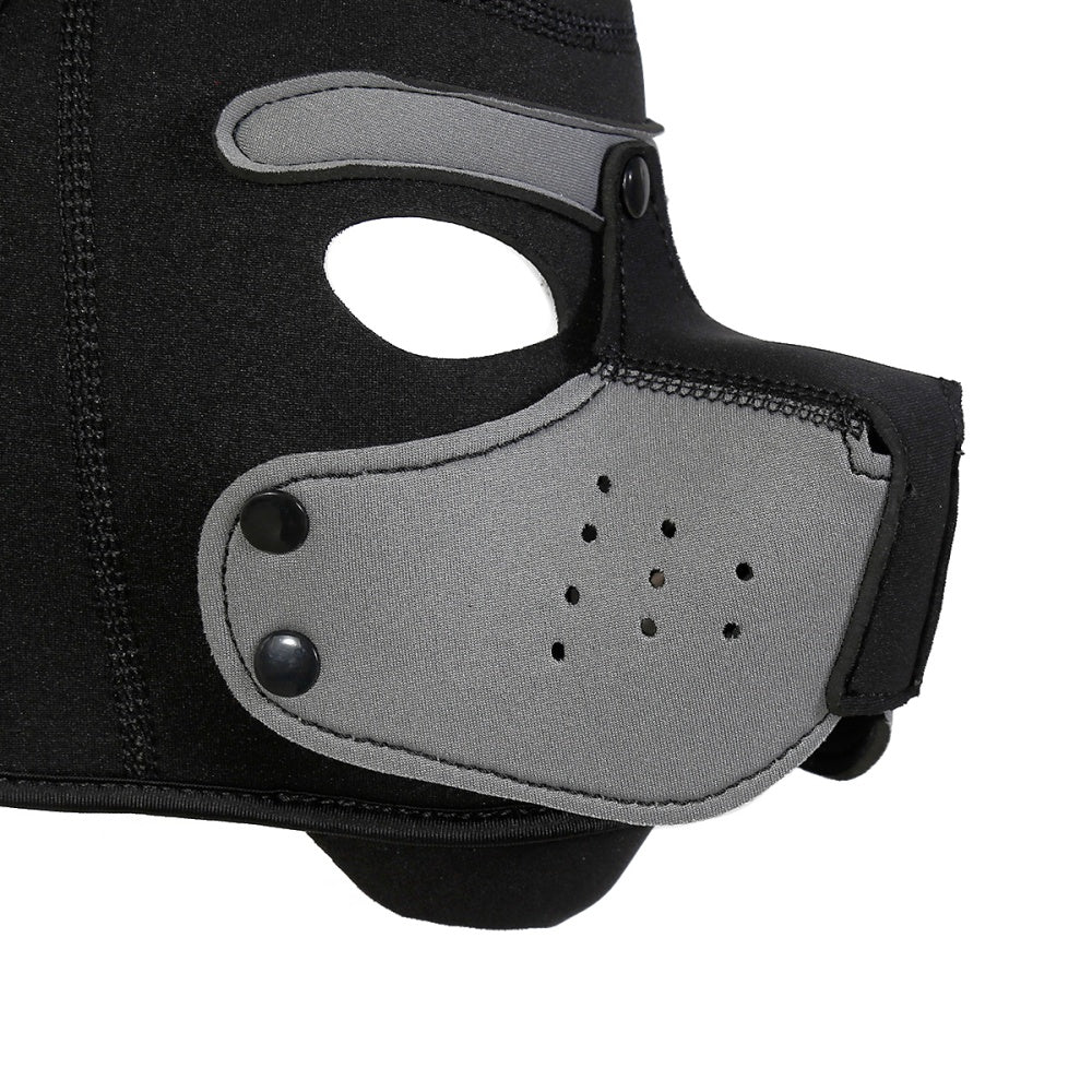 Loveangels Black And Grey Puppy Hood Close Up