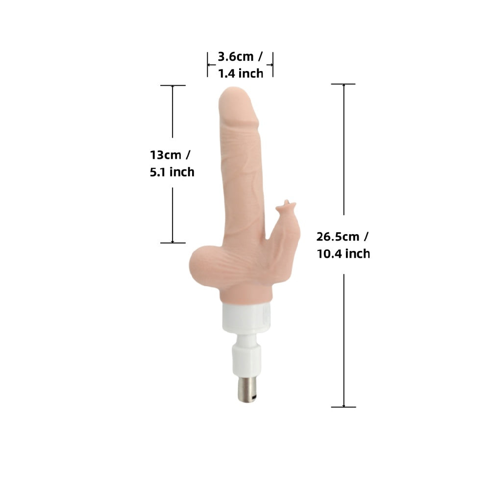 Loveangels Black Sex Machine with Vibrating, Thrusting, Rotating & Heating Dildo Attachment