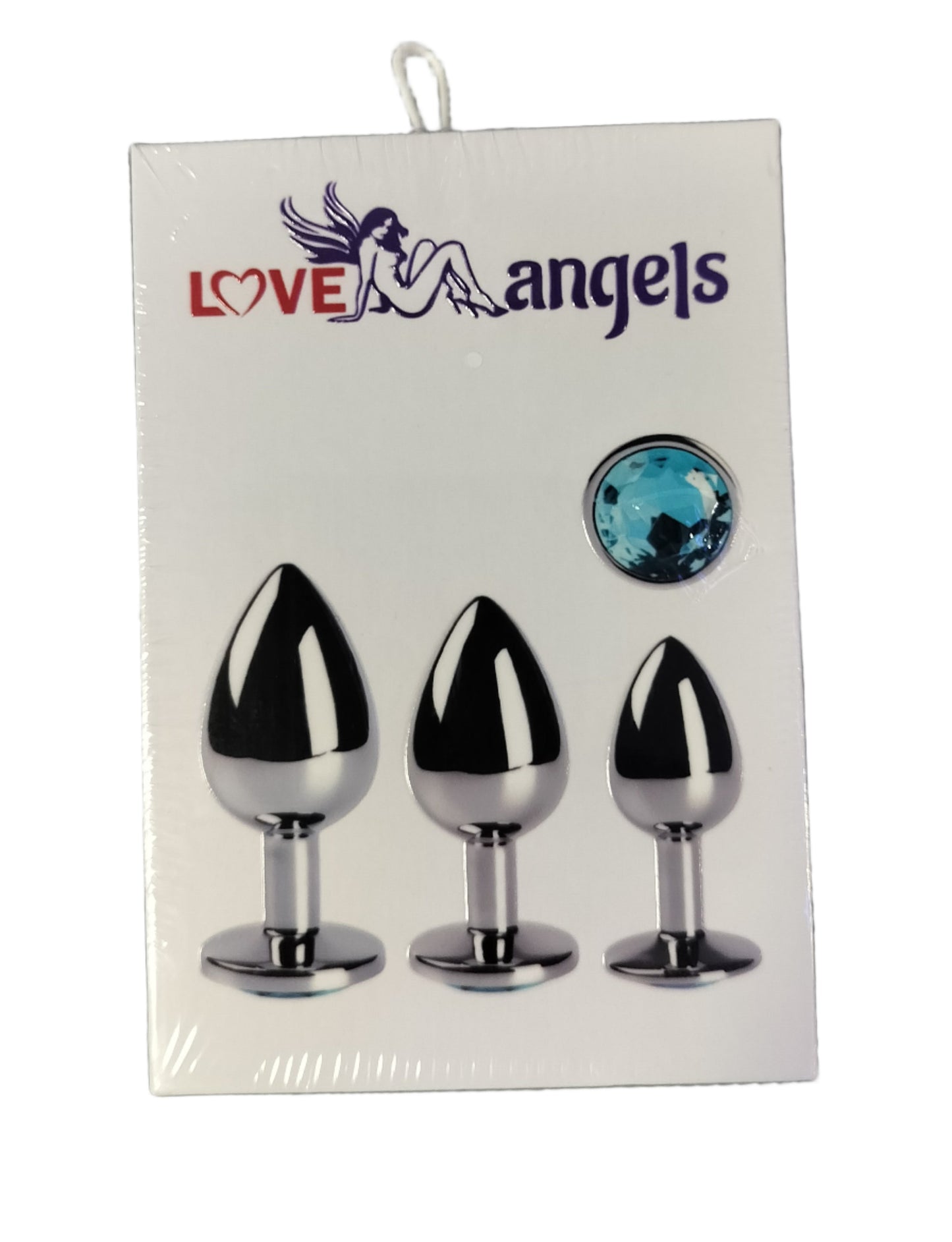 Loveangels Butt Plug Set With Blue Gems box
