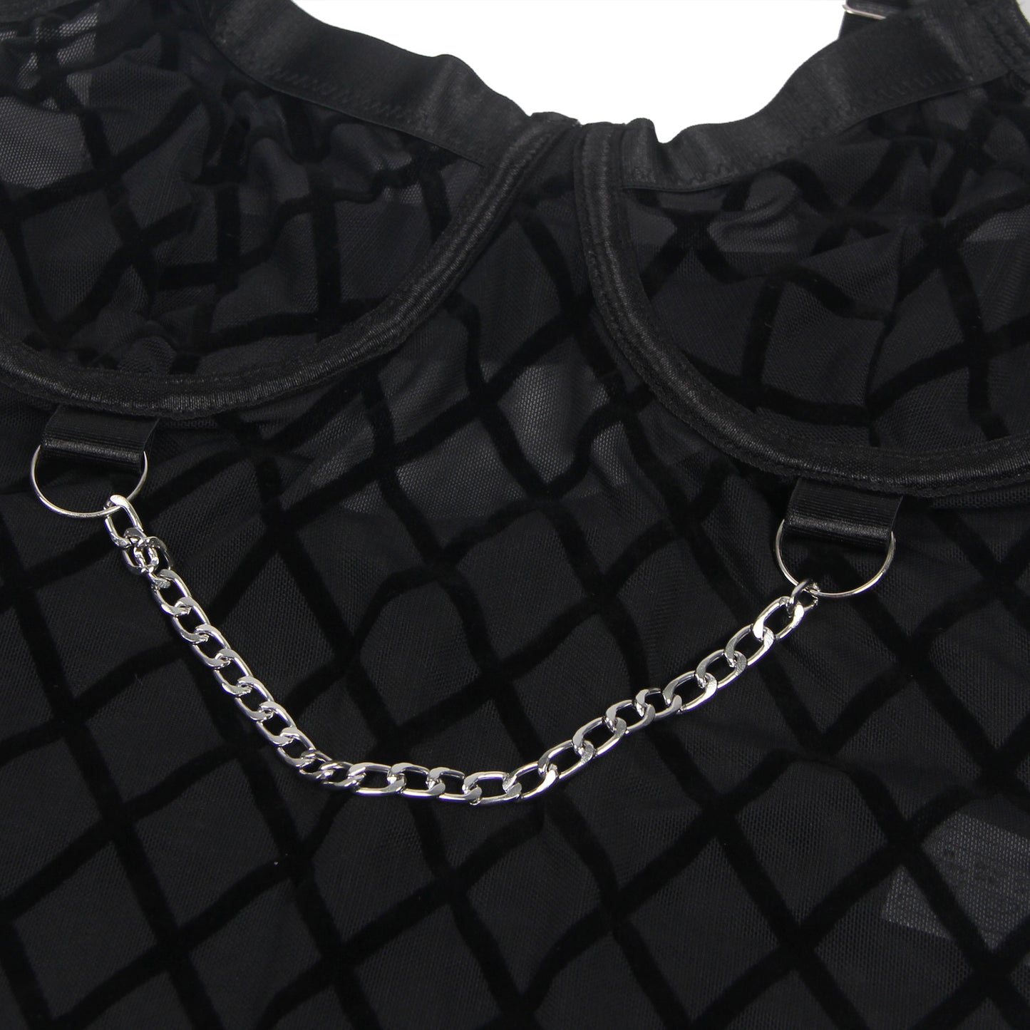 Loveangels Diamond Chain Teddy With Garter Belt detail