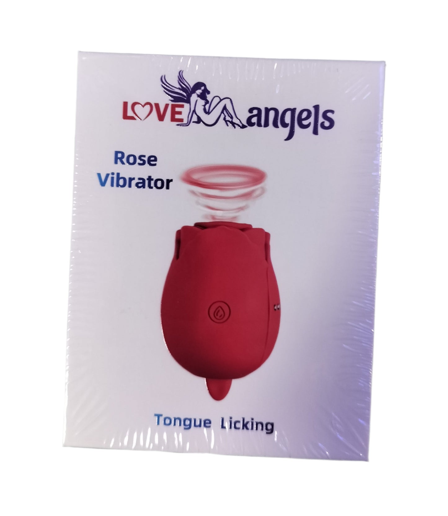 Loveangels Dual Ended Vibrating Air Pulse And Licker Rose box