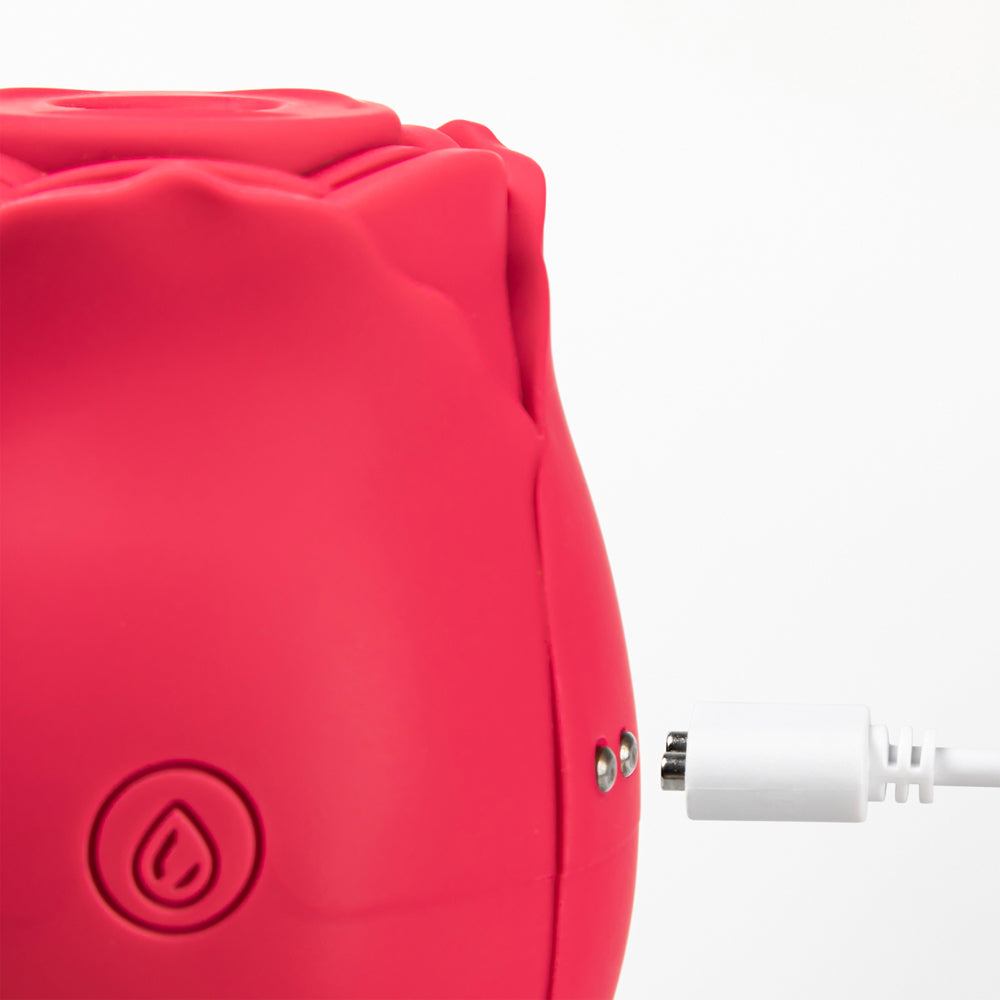 Loveangels Dual Ended Vibrating Air Pulse And Licker Rose charging