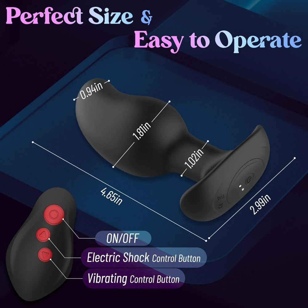 Loveangels Electro Stim Butt Plug With Remote Sizing
