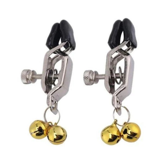 Loveangels Heavy Duty Nipple Clamps With Gold Bell