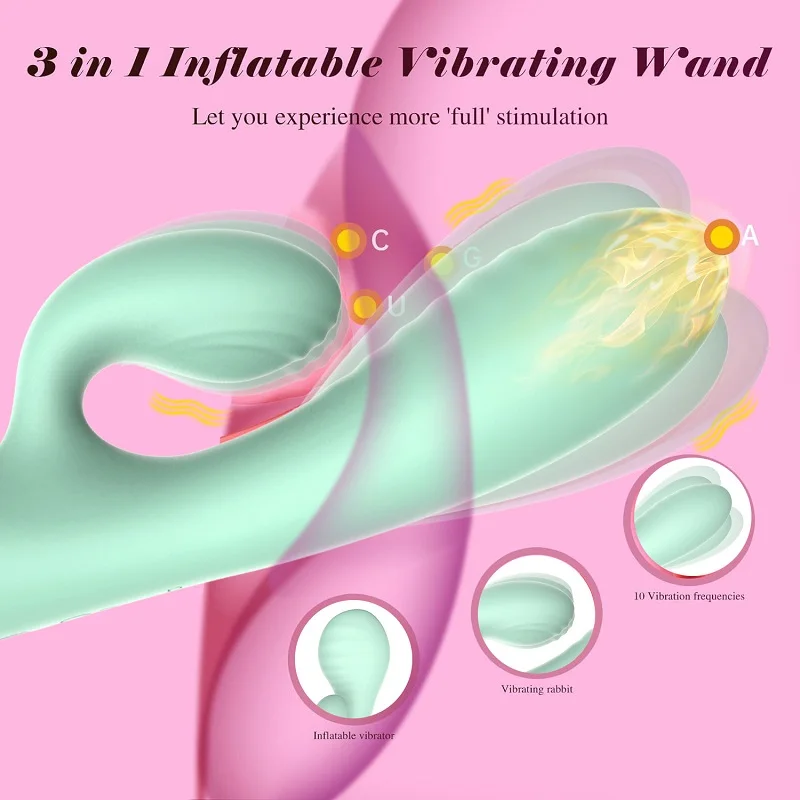 Loveangels Inflatable Rabbit Vibrator 3 in 1